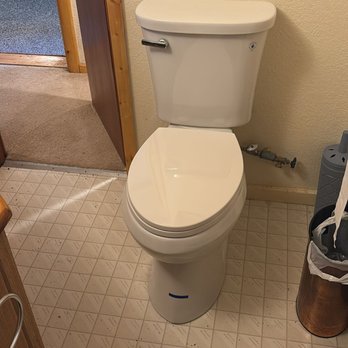 Big Bear Plumbing - replaced old toilet with new. Had to upgrade flange to standard specs. - Plumbing Near Me Big Bear Plumbing - replaced old toilet with new. Had to upgrade flange to standard specs. - Plumbing Near Me