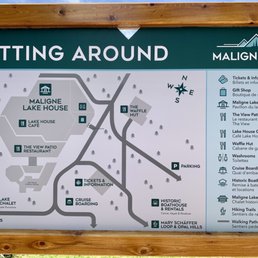 A map around the lake.