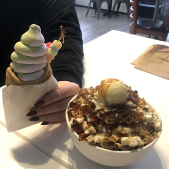 Snowtime - Fish cone with red bean and tarp ice cream and Espress-Snow - Coffee & Tea Near Me - Chandler, Arizona
