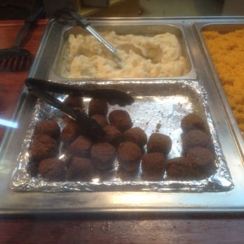 Gyro House - Bottom- Falafel                  Top-Mashed Potatoes - Mediterranean Near Me - Miami, Florida