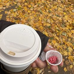 The Praline Cauldron - Hot caramel latte with almond milk