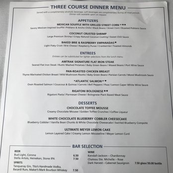 Amtrak - Amtrak Dinner Menu - Trains Near Me - Seattle, Washington