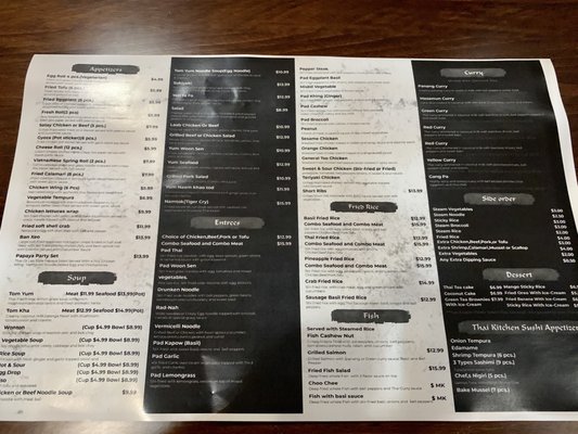 Menu photo 1 Thai Kitchen & Sushi Bar Bulverde, TX Menu photo 1 Thai Kitchen & Sushi Bar Bulverde, TX