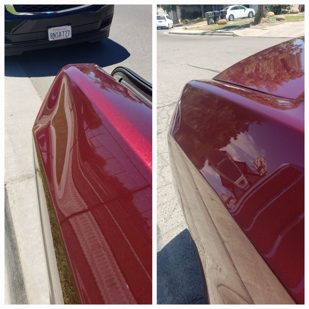 My car was hit with a baseball in picture on left...back to new picture on right!!!! Awesome work Jason... My car was hit with a baseball in picture on left...back to new picture on right!!!! Awesome work Jason...