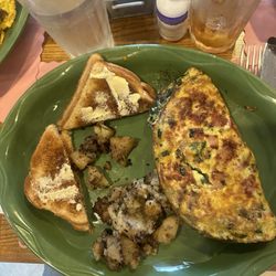 Henry's - Bacon Ham and Spinach Omelette