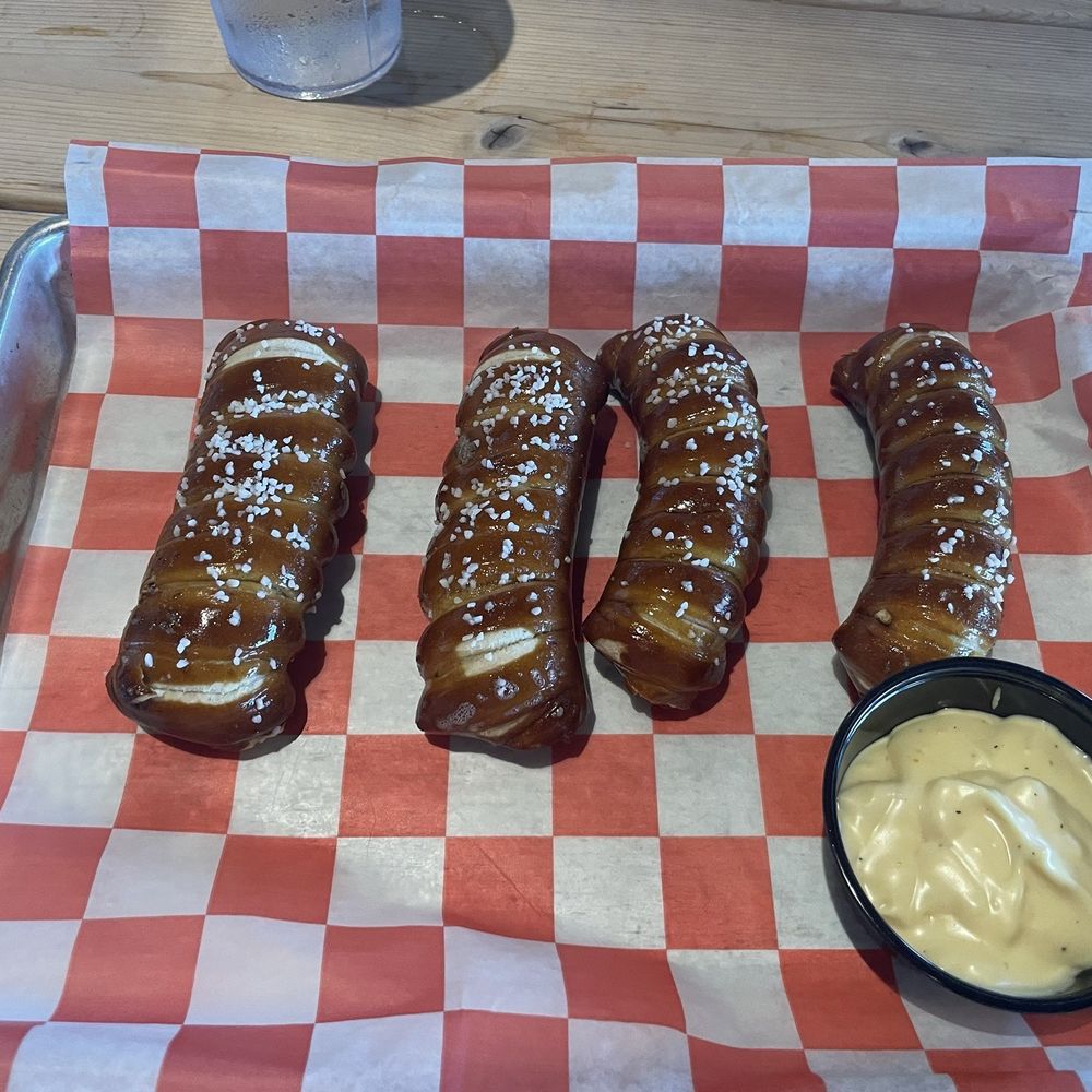 Pretzel and beer cheese