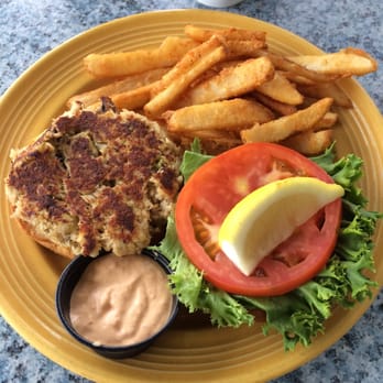 Conch Cafe - Crab cake sandwich was delicious. - Seafood Near Me - Garden City, South Carolina Conch Cafe - Crab cake sandwich was delicious. - Seafood Near Me - Garden City, South Carolina