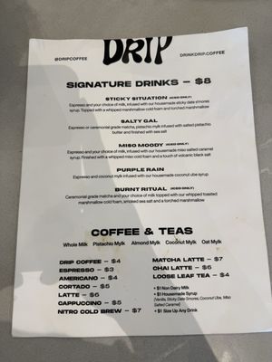 Menu photo 5 Drip Coffee Fort Lauderdale, FL Menu photo 5 Drip Coffee Fort Lauderdale, FL