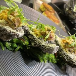 Privacy Lounge - Lobster stuffed oysters