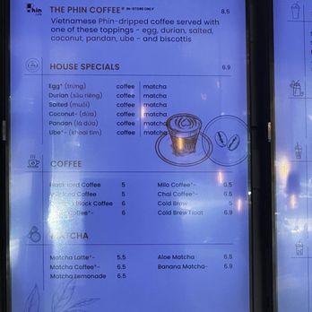 Phin Cafe - Menu (Summer 2024) - Bubble Tea Near Me - San Jose, California
