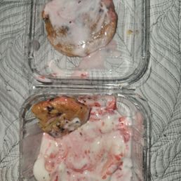 Strawberry cheesecake ice cream Sandwich. Terrible