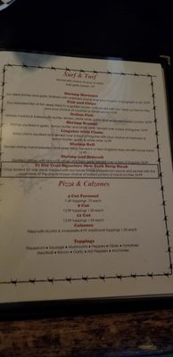 Menu photo 3 Old Trail Inn Hadley, NY