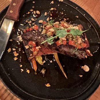 Brick & Mortar - Grilled venison with gratin potatoes - New American Near Me - Saint Petersburg, Florida Brick & Mortar - Grilled venison with gratin potatoes - New American Near Me - Saint Petersburg, Florida