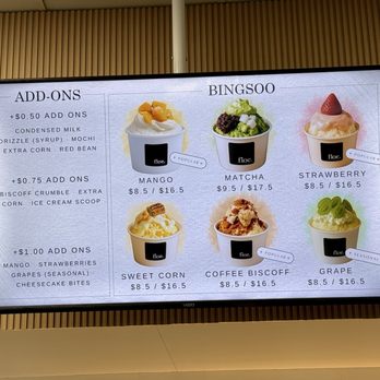 Floe - Matcha & Bingsoo Cafe - Menu as of May 2026 - Shaved Ice Near Me - Fullerton, California Floe - Matcha & Bingsoo Cafe - Menu as of May 2026 - Shaved Ice Near Me - Fullerton, California