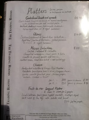 Menu photo 7 The Trading Room Restaurant Akaroa, CAN Menu photo 7 The Trading Room Restaurant Akaroa, CAN