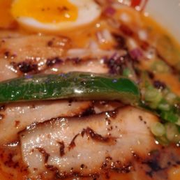 Tonkotsu Ramen (Spicy Level 1 + Black Garlic Oil) Tonkotsu Ramen (Spicy Level 1 + Black Garlic Oil)
