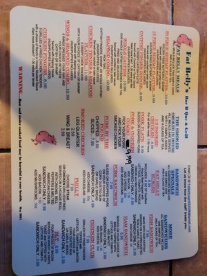Menu photo 6 Fat Belly's White Springs, FL Menu photo 6 Fat Belly's White Springs, FL
