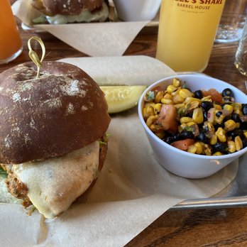 Angel's Share Barrel House - Chicken Sandwich - Pubs Near Me - Turner, Oregon