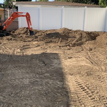 E.L Landscaping & Masonry - Prepping the dirt for removal - Landscaping Near Me E.L Landscaping & Masonry - Prepping the dirt for removal - Landscaping Near Me