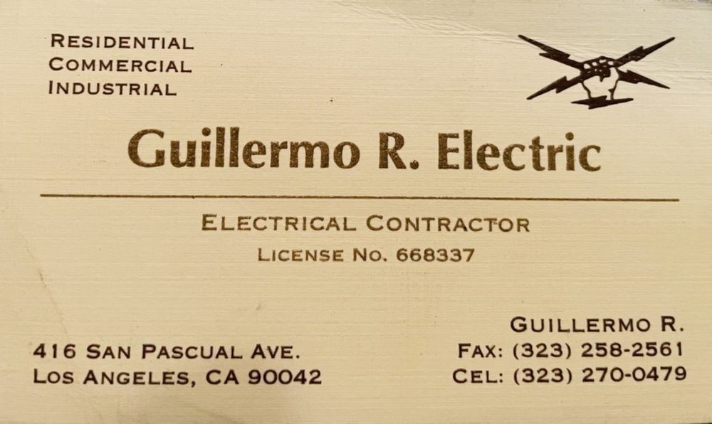 Slide of Guillermo R Electric