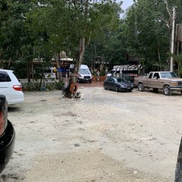 Parking area and main entrance