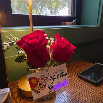 Wade's Landing - Roses for our anniversary - Cocktail Bars Near Me - Rockwall, Texas