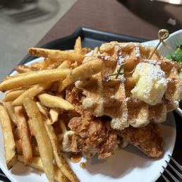 Chicken and waffles