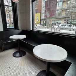 Tables are limited to two identical seating alcoves