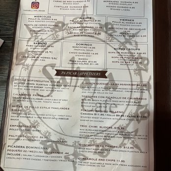 Sahara Cafe  Miami  - Menu - Spanish Near Me - Miami Gardens, Florida