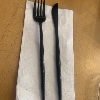 Chef's Playground Eatery - Love these metal utensils they are nice touch - Comfort Food Near Me - Richmond, British Columbia