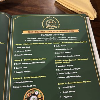 Crown of Spices - Menu - Indian Near Me - Levittown, New York