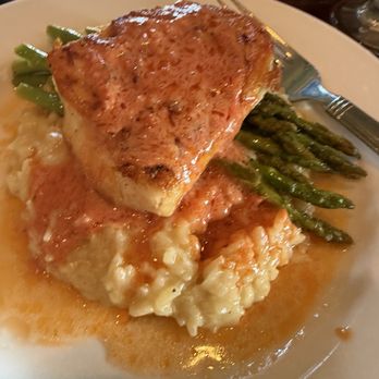 The Miller House - Seared Sea Bass w/spicy tomato butter - American Near Me - Owensboro, Kentucky The Miller House - Seared Sea Bass w/spicy tomato butter - American Near Me - Owensboro, Kentucky