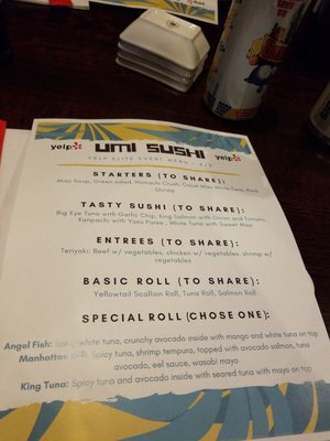 Menu photo 2 Umi Sushi Millburn, NJ