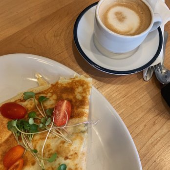 Tin Cup Cafe - Mushroom crepe and flat white - Coffee & Tea Near Me - Greenwood, New York Tin Cup Cafe - Mushroom crepe and flat white - Coffee & Tea Near Me - Greenwood, New York