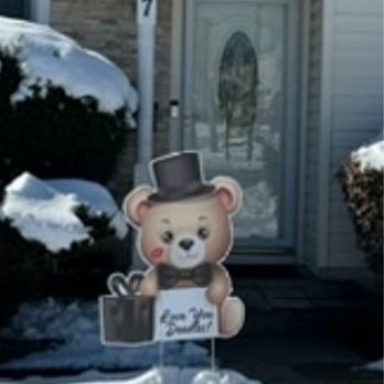 LI Lawn Signs 4 U - Teddy Bear Sign - Balloon Services Near Me LI Lawn Signs 4 U - Teddy Bear Sign - Balloon Services Near Me