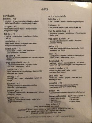 Menu photo 6 Hand And Foot Corning, NY