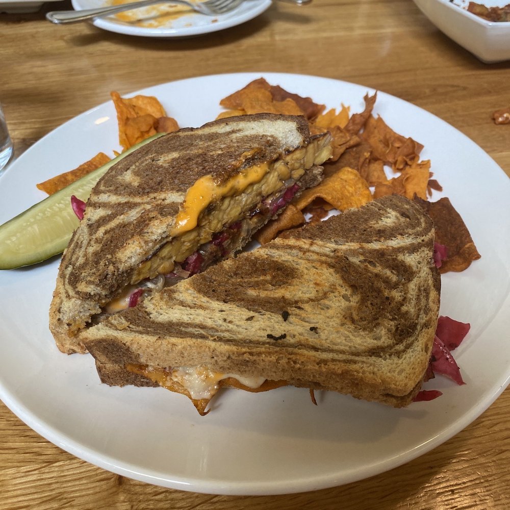 Laughing Seed Cafe - Tempeh Reuben - Vegetarian Near Me - Asheville, North Carolina
