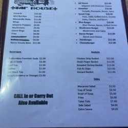 Speed Trap Tap House - Food menu