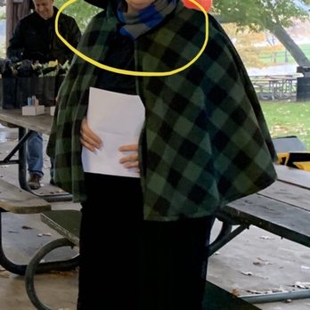 Magician Chicago - Costume for performance - wearing the party favor scarf as the hat sorting ceremony begins. - Magicians Near Me - Chicago, Illinois