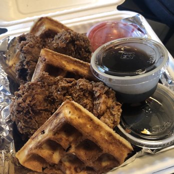 Rosetta Hall - Chicken and Waffles. Extra side of maple syrup - Coffee & Tea Near Me - Boulder, Colorado Rosetta Hall - Chicken and Waffles. Extra side of maple syrup - Coffee & Tea Near Me - Boulder, Colorado