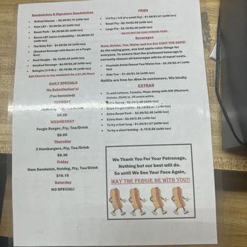 Ferguson's - Menu Sept 2025 - Burgers Near Me - Saint Pauls, North Carolina Ferguson's - Menu Sept 2025 - Burgers Near Me - Saint Pauls, North Carolina