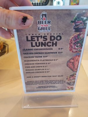 Menu photo 1 Beer and Grill Katy, TX