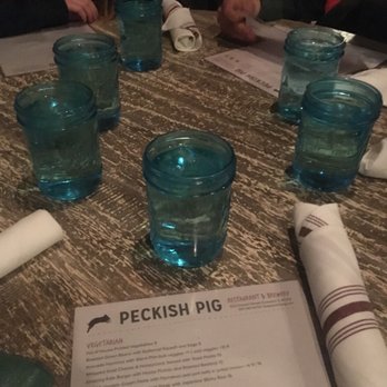 Peckish Pig - Mason jar glasses of water - Breakfast & Brunch Near Me - Evanston, Illinois Peckish Pig - Mason jar glasses of water - Breakfast & Brunch Near Me - Evanston, Illinois