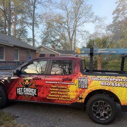 1st Choice Pest Services - New truck design with new logo.