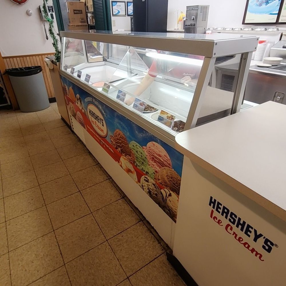 Schoops Hamburgers - Ice-cream in a section of the restaurant (for purchase). - Burgers Near Me - Munster, Indiana