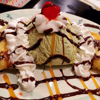 Sushi Joint - Fried banana with green tea ice cream - Sushi Bars Near Me - Norwalk, California
