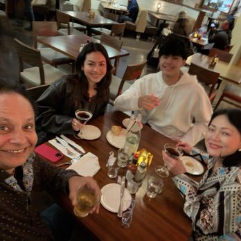Bluewater Grill - Us enjoying dinner - Seafood Near Me - Avalon, California