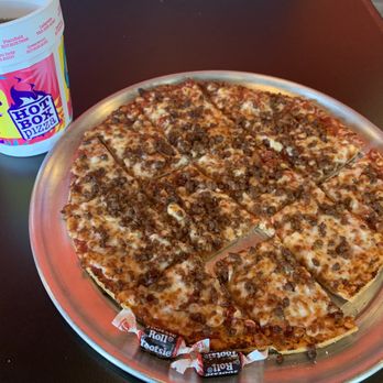 HotBox Pizza - Small one topping (sausage) thin crust. - Pizza Near Me - West Lafayette, Indiana