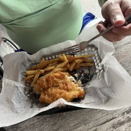English style fish n' chips, cooked crisp & light! English style fish n' chips, cooked crisp & light!
