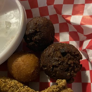 Stadium BBQ - Burnt hush puppies - American Near Me - Cleveland, Tennessee